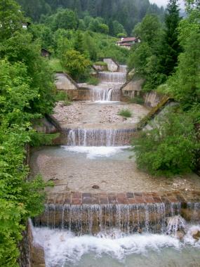 Il Torrente Mae attraversa Forno di Zoldo
